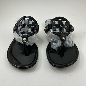 Tory Burch Miller Patent Leather Sandals 6.5 M